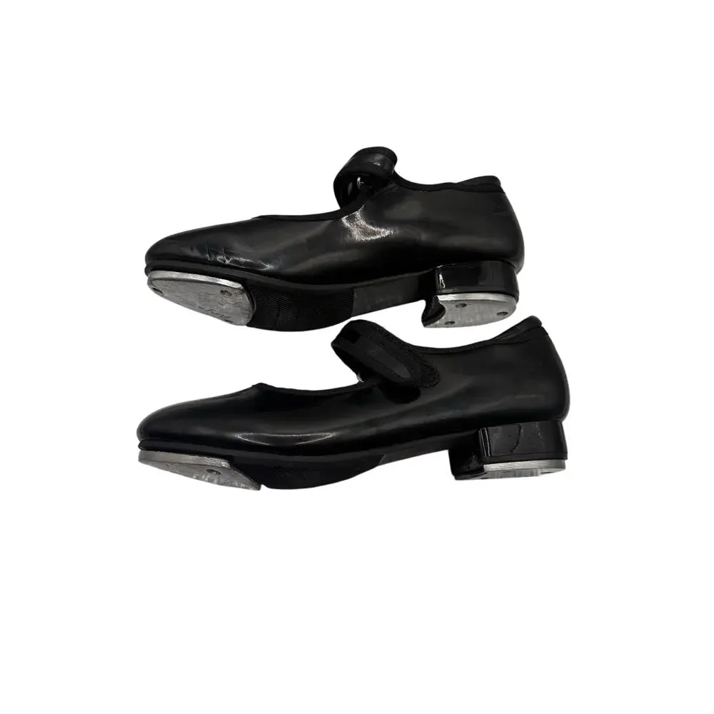 Black Mary Jane Tap Shoes Girls Size 2A Dance Recital Practice Performance Jazz